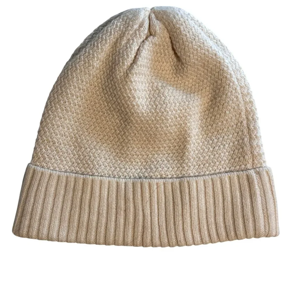 Dubarry Thorman Beanie Cream Basketweave Womens Winter Hat